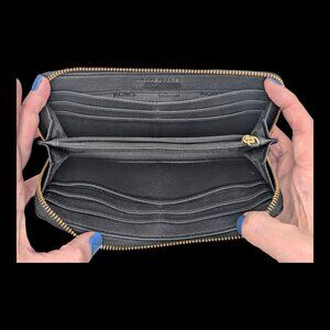 Michael Kors Zip Around Saffiano Wallet